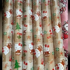 Hello Kitty Gingerbread Wrapping Paper